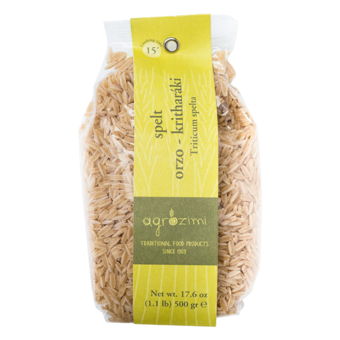 Agrozimi-Greek Spelt Orzo (Kritharaki) 17.6oz