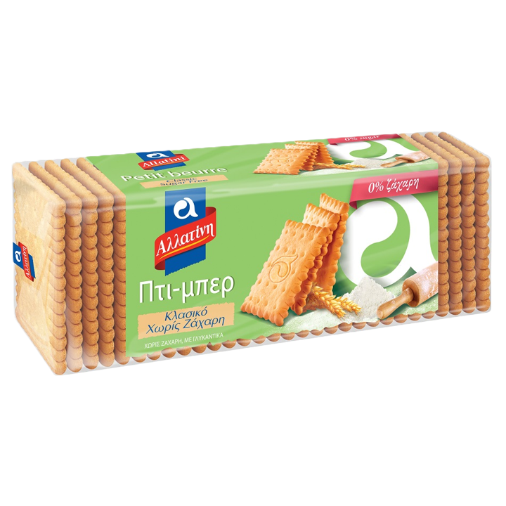 Allatini Petit Beurre Classic No Sugar 7.9oz (225gr)
