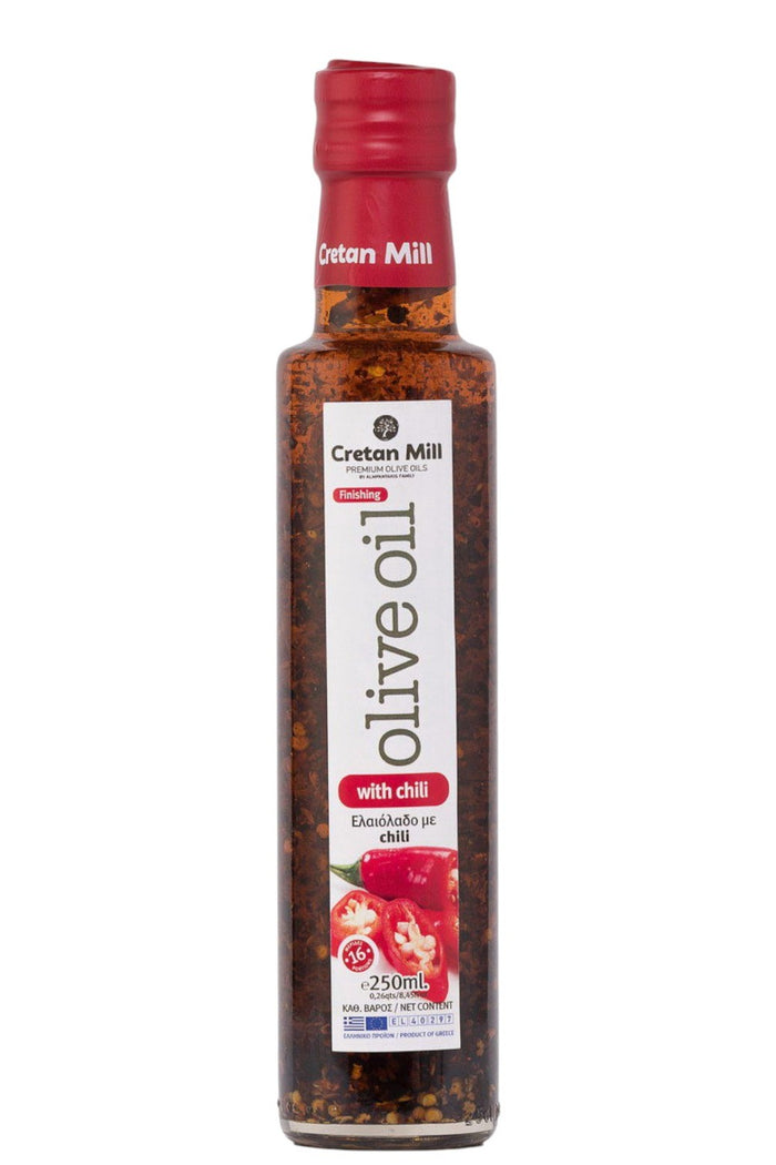 Cretan Mill-Greek Chili Olive Oil (Finishing)