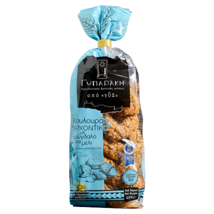 Gyparaki Almond and Honey Cookies Arxontiko 2 -pack (2 x 14oz (400gr))