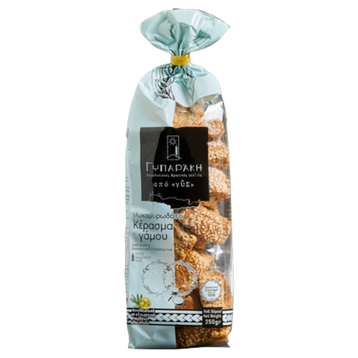 Gyparaki Sweet Smelling Wedding Cookie (Kerasma Gamou) 2-pack (2 x8.8oz (250gr))