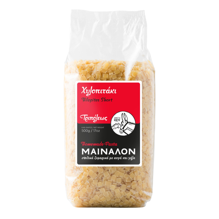 Mainalon-Greek Square Egg Noodles (Hilopitaki) 17.6oz