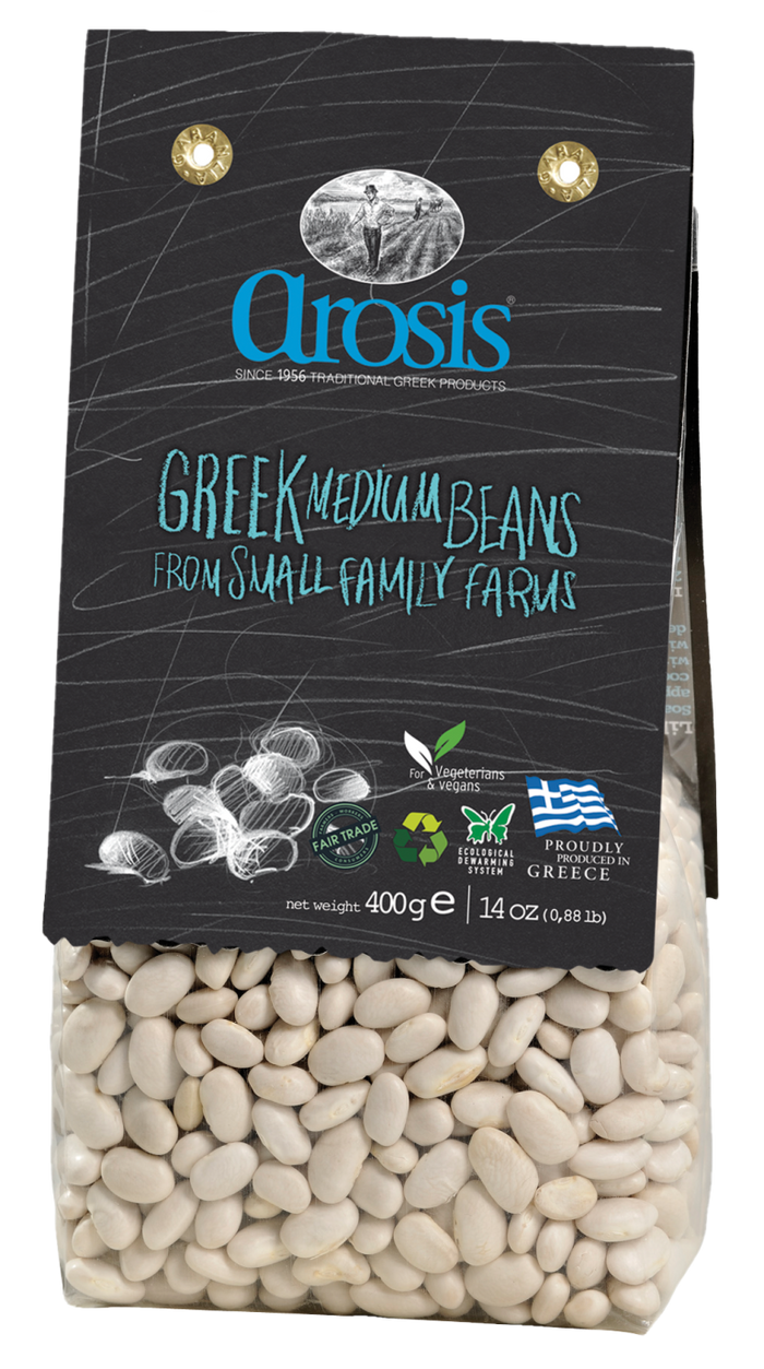Arosis-Greek Medium White Beans (Fasolia) 14oz