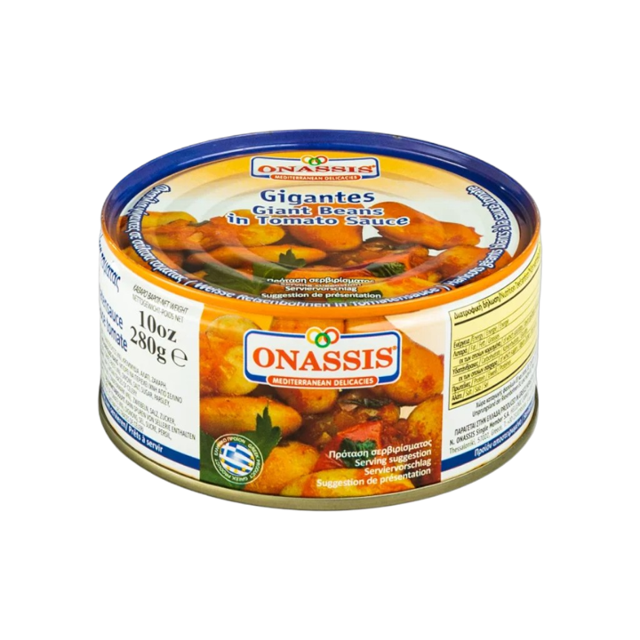 Onassis Cooked Giants Beans In Tomato Sauce 10oz (280gr)