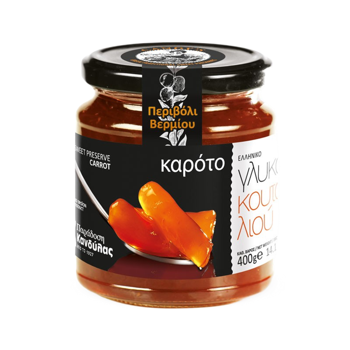 Kandylas Sweet Preserve Carrot Glass Jar 14.1oz (400gr)