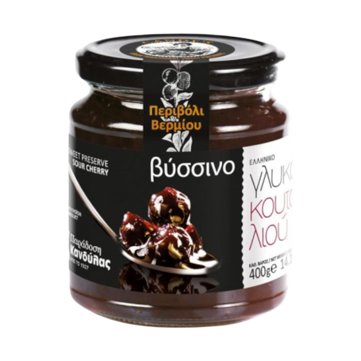Kandylas Sweet Preserve Sour Cherry Glass Jar 14.1oz (400gr)