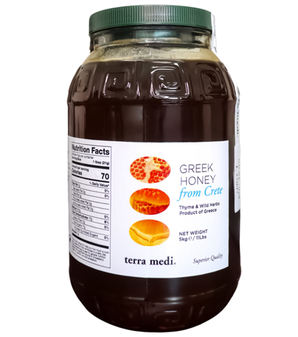 Terra Medi-Honey Cretan Thyme, Pine Tree, & Wild Herbs PET 11lb (5kg)