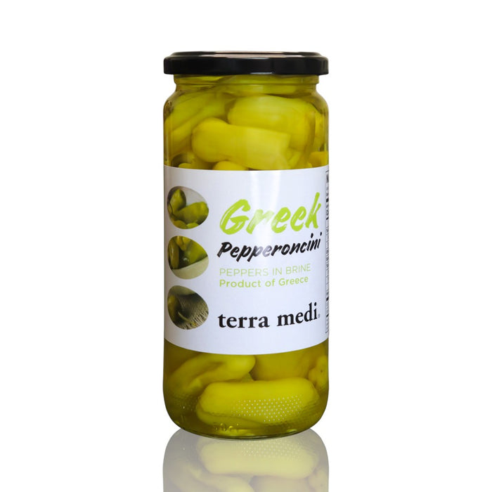 Terra Medi-Pepperoncini Peppers in Brine Jars 7.6oz.(220gr)