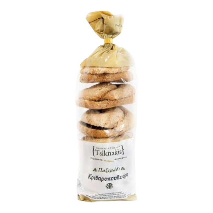 Tsiknakis-Greek Barley Roll Rusks (Paximadia) 1.5lb