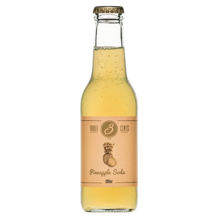 Three Cents-Pineapple Soda 6.76 oz (200ml)