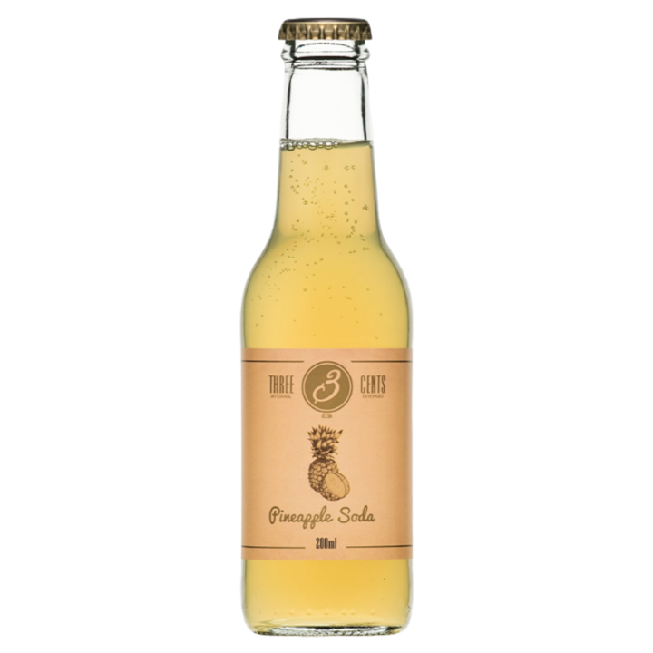 Three Cents Pineapple Soda 6.76 oz (200ml)