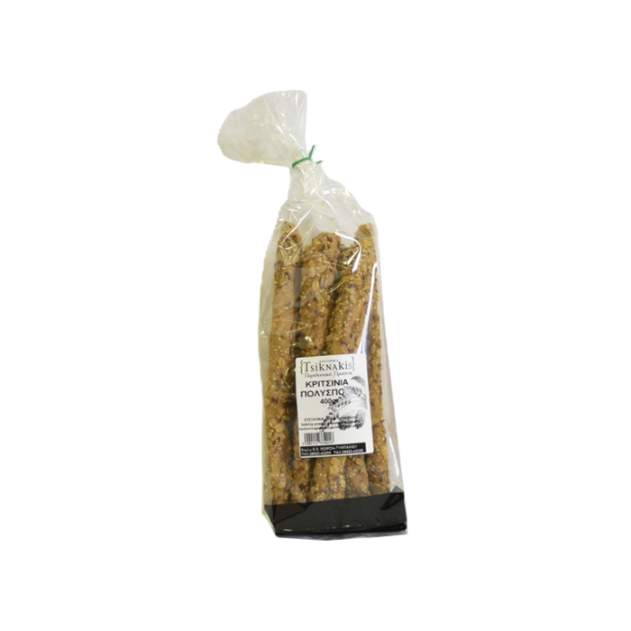 Tsiknakis-Greek Multigrain Bread Sticks (Kritsinia) 14.1oz