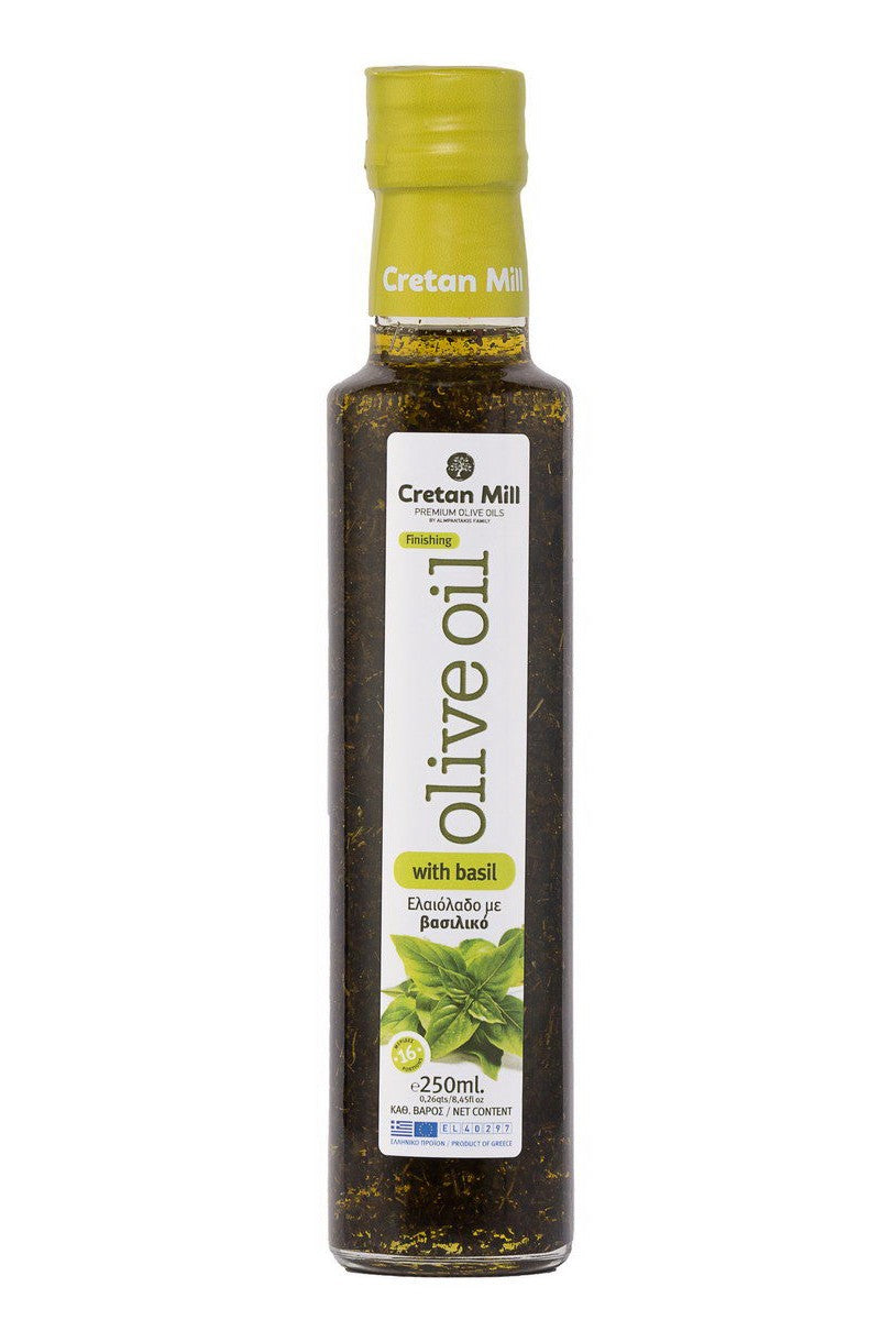 Greek Basil Olive Oil (Finishing) - Cretan Mill