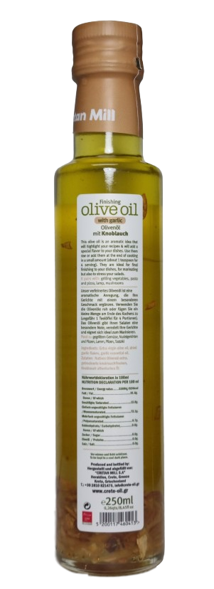 Cretan Mill-Greek Garlic Olive Oil (Finishing)