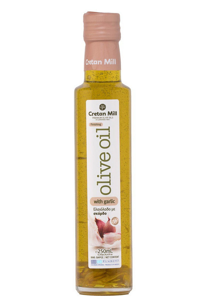 Cretan Mill-Greek Garlic Olive Oil (Finishing)