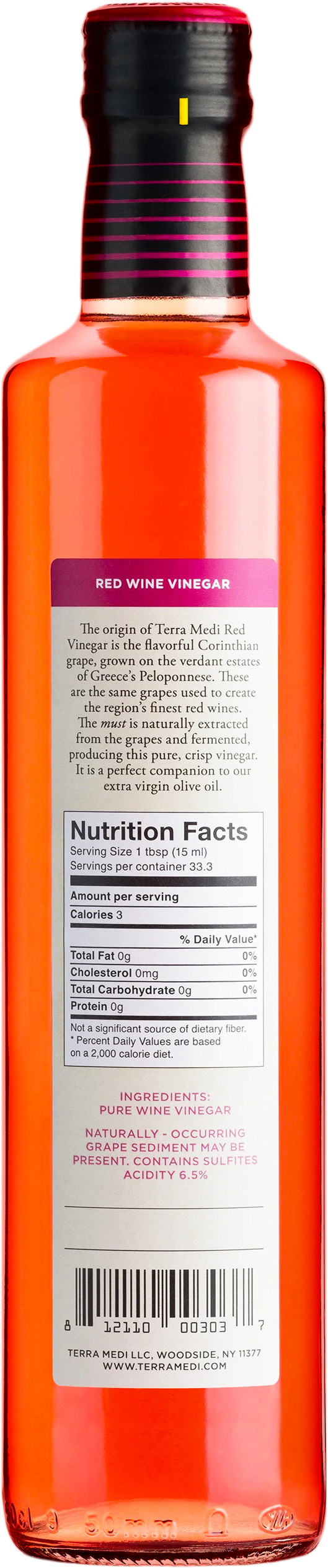 Greek Red Wine Vinegar - Terra Medi